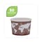 Eco-Products World Art Renewable and Compostable Food Container, 8 oz, 3.04 Diameter x 2.3h, Brown, Paper, PK1000 EP-BSC8-WA - alternate 7